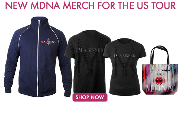 New MDNA Merch for the US Tour