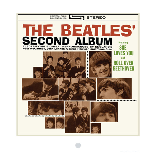 The Beatles' Second Album Cover Lithograph