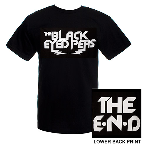 View Larger The End Tee The Black Eyed Peas logo is printed on the front and 