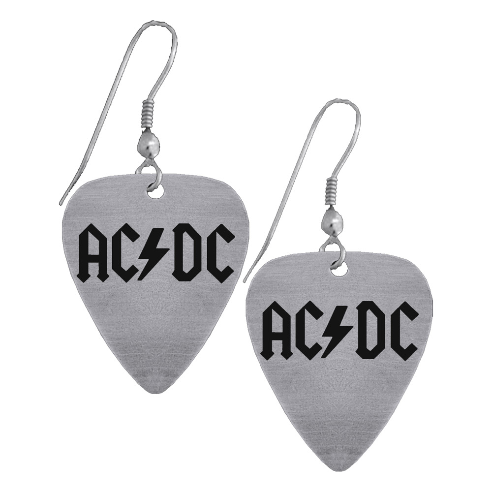 Earrings on Ac Dc Official Store   Ac Dc Guitar Pick Earrings